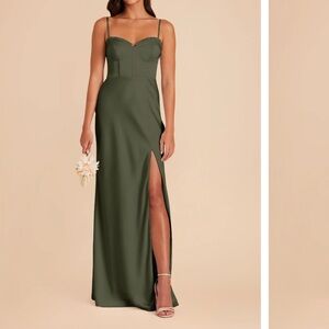 Birdy Grey Matte Satin Jessica Dress
